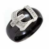 Sterling Silver Jewelry Ring and Ceramic (R20021)