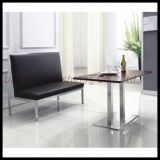 Stainless Steel Leaher Restaurant Booth Banquette Seating (SP-KS188)