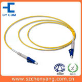 LC Upc Sm Simplex Fiber Optic Patch Cord PVC / Lszh Cable