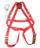 Red Full Body Safety Harness Rope Lanyard with Big Hook