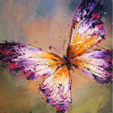 2015 New and Hot Item Low Price High Quality Hand Paint Butterfly Oil Picture on Canvas for Home Wall Decoration
