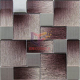 Shaded Glass with Silver Stainless Steel Mosaic (CFM992)