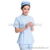 Blue Nurse Uniform for Summer (HX-T502)