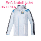 Fashion Leisure Outdoor Jacket, Windproof Keep Warm Coat, 100% Nylon Men's Argentine Football Coat Jacket