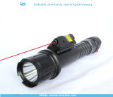 Tactical Strobe 500 Lumen CREE T6 LED Flash Light Torch with Quick Start Red Laser Sight Combo