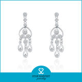Wholesale Engagement Silver Earring Jewellery with CZ (E-0071)