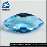 Good Quality Marquise Shape Loose Gemstone Blue Glass