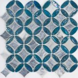 Wall Decoration Luster Glazed Glass Mix Stone Mosaic Tile (Icing Marble E20)