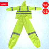 Newest PVC Coverall Rainwear Waterproof Reflective Safety Raincoat