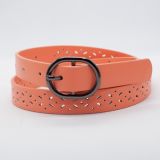 Fashion Die Cut PU Leather Belt for Girl (RS-131205A)