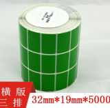 Semi-Gloss Paper Adhesive Label Green Color (TP)