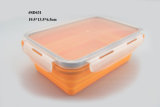 Pack-Away Silicone Foldable Lunch Box Oven&Microwave Safe, Perfect Silicone Kitchenware for Storage (SD431)