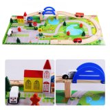 Intersection Traffic Wooden Recreational Train Track Children Toys