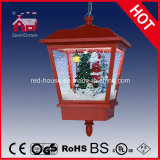 Plastic and Metal Hanging Lamp Santa Claus Decoration