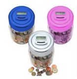 Promotional Coin Counting Plastic Digital Money Jar