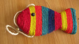 Colorful Sisal Fish, Pet Toy, Pet Product