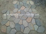 China Random Slate Tile, Mesh Flagstone Slate for Paving /Wall