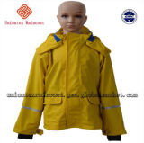 PU Coated Nylon Waterproof Fabric Raincoat for Kids (LH-14113)
