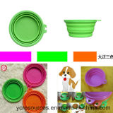 Silicone + ABS Pet Bowl, Folding Bowl (HA53002)