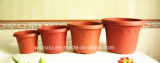 Lively Orange Plastic Garden Hot Pot Manufacture/Flower Bonsai