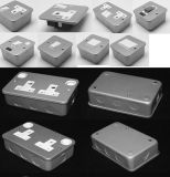 Bahrain Dubai Southafrica Grey Paintmetal Iron Surface Mount Switch Socket Bs Standard