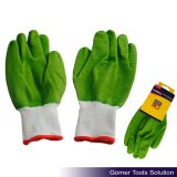 Green Latex Full Coated Safety Working Gloves
