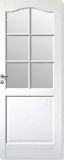 Home Design Modern Style Window Glass Door/ White Composite Door