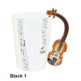 Fine Bone China Music Mug with Violin Handle