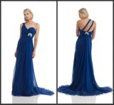 Royal Blue Chiffon Evening Dress (PM019)