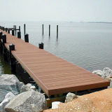 Long Service Life Anti-Slip WPC Wooden Decking Flooring for Marina and Flooring