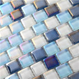 Stylish Blue Glass Mosaic Wall Tiles Glazed Glass Tiles