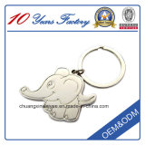 Custom Elephant-Shaped Metal Key Chain with Ring