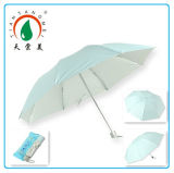 Cheap Rain Umbrella with Silver Coating for Promotion