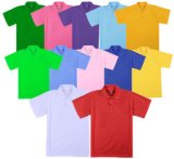 Custom Sublimation Printing Polyester Polo Neck Tee Shirt