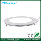 CRI80 Ultra-Thin 12W Round Pure White LED Ceiling Panel Light