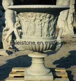 Stone Carving Flower Pot (JL-GAR022)