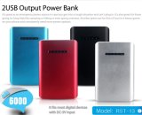 6000mAh Dual USB Power Bank External Battery Pack Colorful
