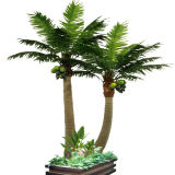 Hot Sale Artificial Coconut Palm Tree with Coconuts (UV)