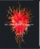 Red Blown Glass Chandelier Lighting for Decoration