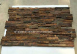 China Dark Brown/Red Slate Quartzite Stacked Stone for Wall Decorative