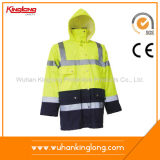 Polyester Winter Jacket with Reflective Tape