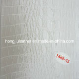 White Crocodile PVC Leather Used in Soft Packing Projects