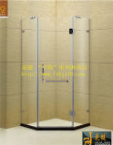 Customized Frameless Diamond Tempered Glass Simple Shower Room (Y2263)