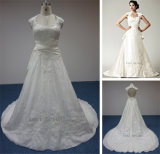 a-Line Wedding Dress & Lace Wedding Gown & Chapel Train Bridal Dress (LV1313)