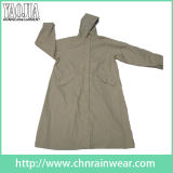 Promotional Unisex PVC/Polyester Long Rain Coat