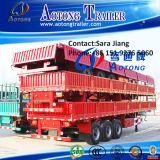 Hot Sale Tri-Axle 40ft Flatbed Semi Trailer with Side Panel
