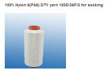 100% Nylon 6 (PA6) DTY Yarn 100d/36f/2 for Socking