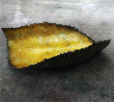 Abstract Metallic Leaf Sculpture for Table Decoration