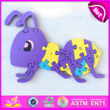Customized Ant Design Wooden Kids Alphabet Jigsaw Puzzle Toy for Christmas W14I023