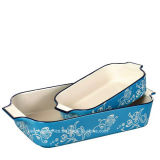 Chinese Design Hand-Painting Color Glazed Bakeware